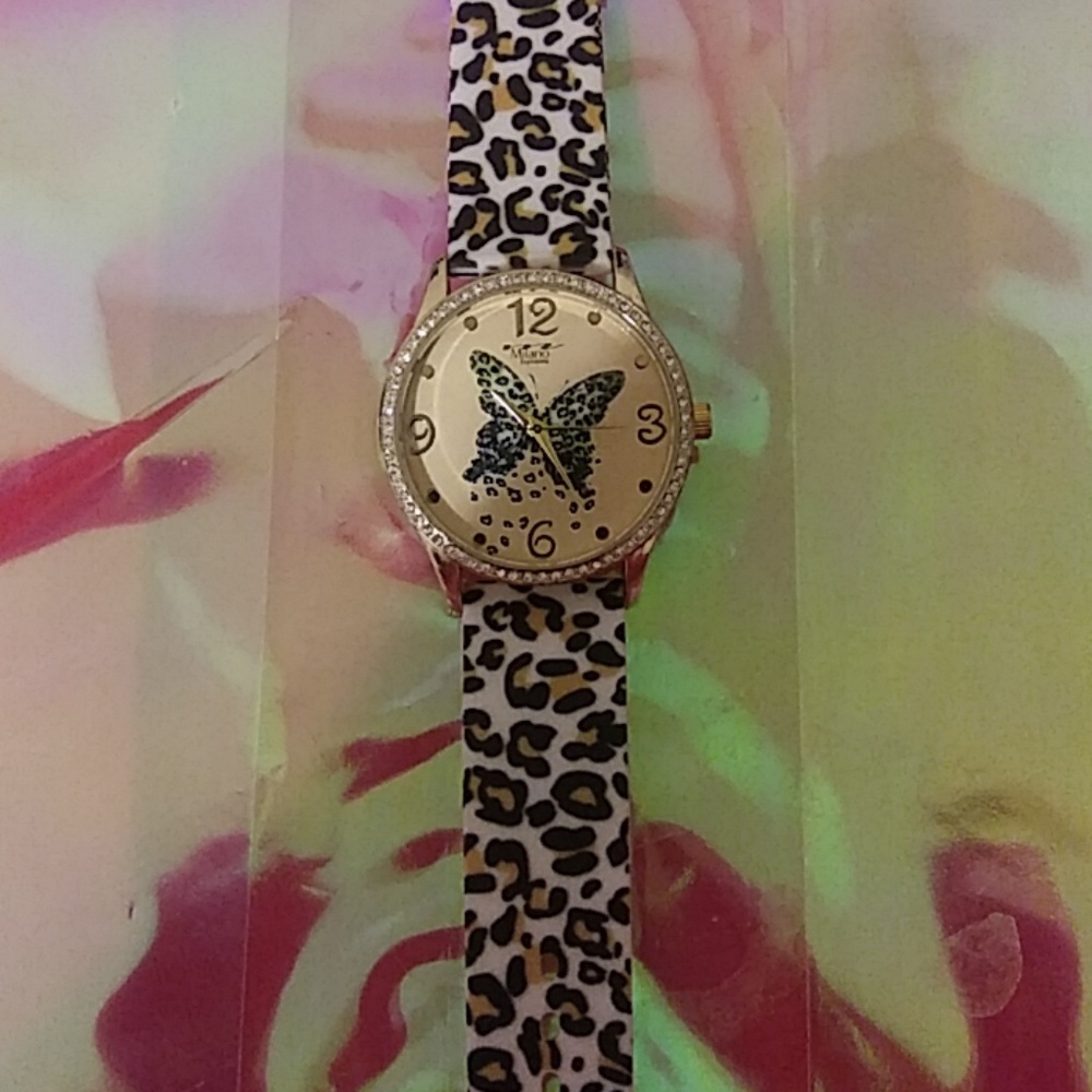 Gold Butterfly Watch